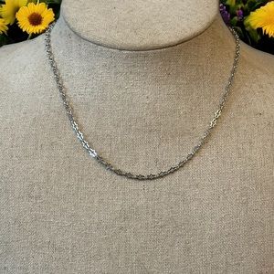 Frenzy odd link dainty chain necklace